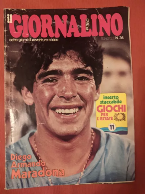 Il Giornalino N.34 1980 - Con Poster Maradona - No Inserto