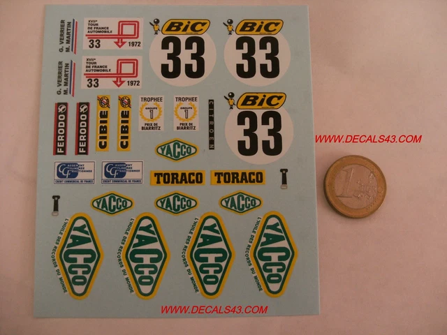 1/18 D&Eacute;CALCOMANIE LOGO Ractive Decal Set Tuning EUR 2,00 - FR