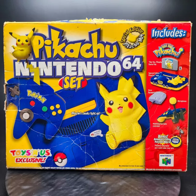 Nintendo N64 Pokémon Pikachu SOLAMENTE CAJA - Sin consola, espuma o manual 🙂