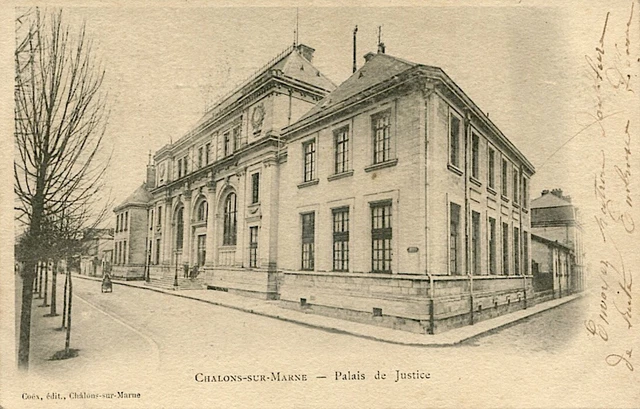 CPA 51 - Châlons sur Marne - the Palace of Justice
