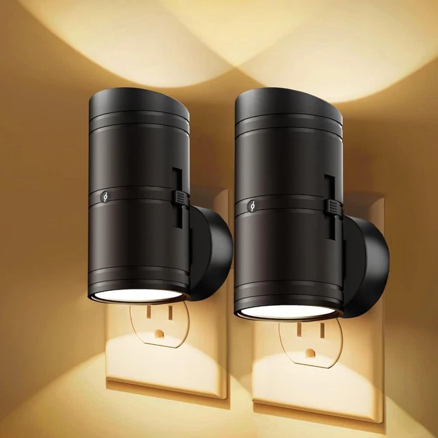 NIGHT LIGHT, 2-PACK Night Light Plug in Wall with Dusk to Dawn Sensor ...