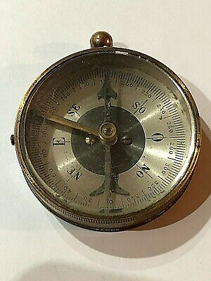 Antique Bronze Vintage Collectible Compass