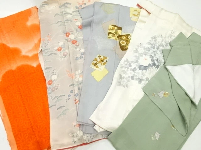 44485# Japanese Kimono / Antique Kimono / Set Of 5
