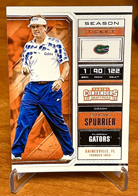 Steve Spurrier 2018 Panini Contenders Draft Picks #89 Florida Gators 🐊 🔥