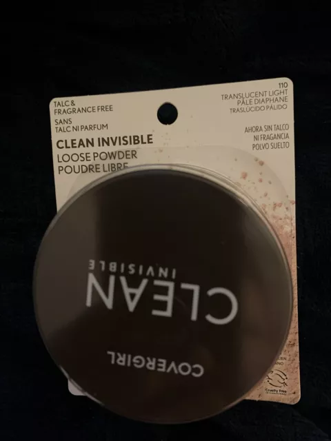 NEW COVERGIRL Clean Invisible Loose Powder, 110 Translucent Light