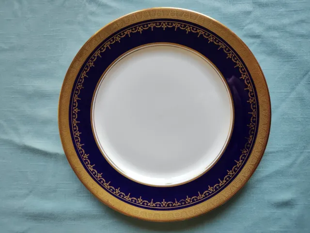 Aynsley Georgian Cobalt 10 1/2 in Dinner Plate