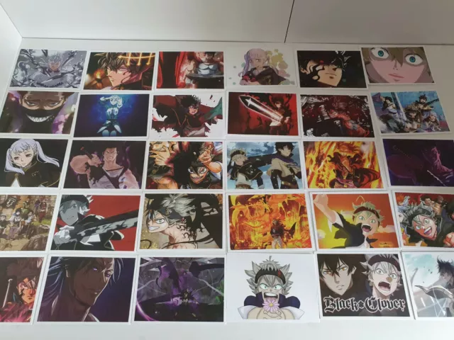 black clover lot de 50 stickers manga