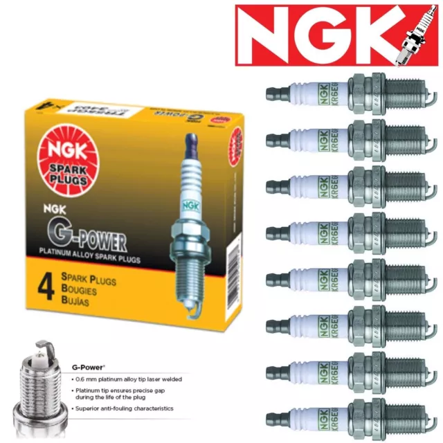 8 pcs Spark Plugs NGK G-Power 88-95 Chevrolet K1500 5.7L 5.0L V8 Kit