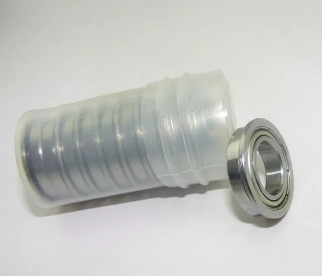 10pcs MF104ZZ 4x10x4 mm Metal Shielded Flanged PRECISION Ball Bearing /SN1