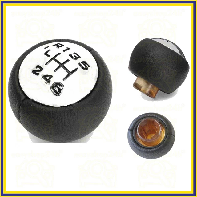 Pomello Cambio 6 Marce Per Peugeot | Design Carbonio | Materiale ABS E Gomma | Facile Installazione - Foto 4