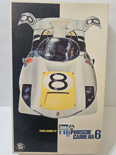 PORSCHE CARRERA 6 Vintage Imai GT Series Model Kit 1/16 Scale Complete