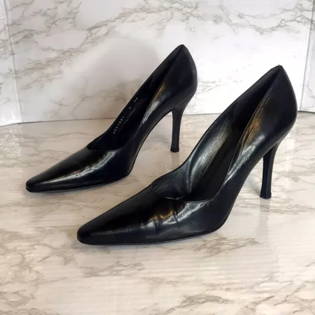 Stuart Weitzman Patent Leather Stiletto black Pumps size 9 AA