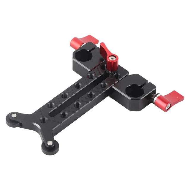 Long Lens Support Height Adjustable 15mm Rod Hole Aluminum Alloy Long Lens B SMO