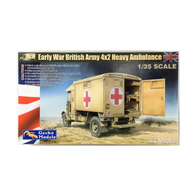 Gecko Models Modèle 1/35 Tôt War Armée Britannique 4x2 Lourd Ambulance Neuf