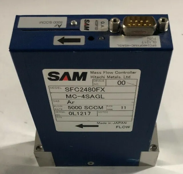 Sam Fantas Sfc1480Fx 2Mc-4Ugl Gas:co2 100Sccm Mass Flow Controller