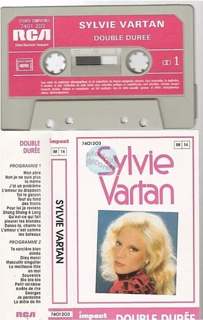 SYLVIE VARTAN double durée CASSETTE k7 tape IMPACT 7401 203