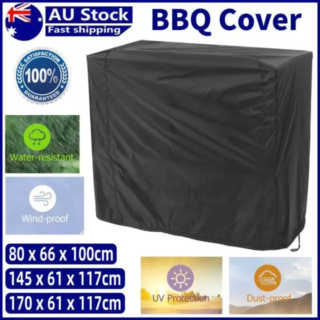 3 Size BBQ Cover Waterproof Outdoor Gas Charcoal Barbecue Garden Grill Protector