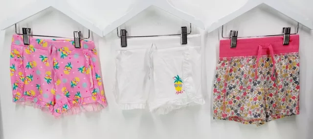 Next Primark Girls Cotton Shorts 3-4 Years 3 Set New