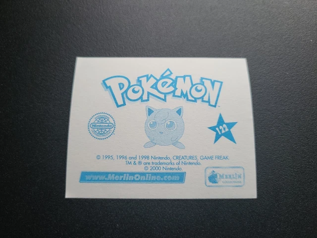Charizard Merlin Sticker 2000 POKÉMON DRACAUFEU / Charizard Sticker 122 Merlin - Autocollant ...
