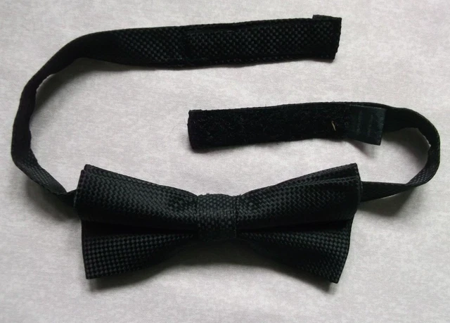 Vintage Bow Tie MENS Dickie Bowtie Adjustable SHIMMERY BLACK