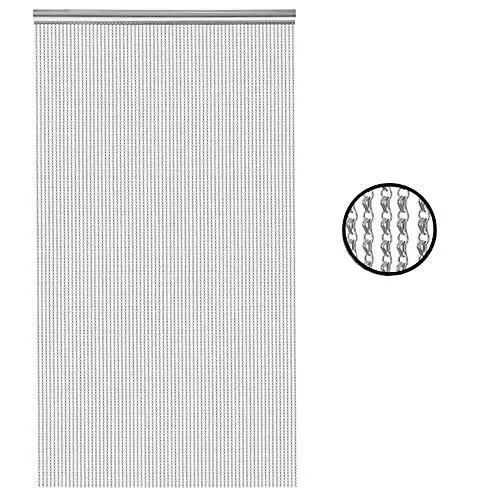 BriSunshine Premium Door Fly Chain Screens, 90 x 210cm Aluminium Chain Curtain