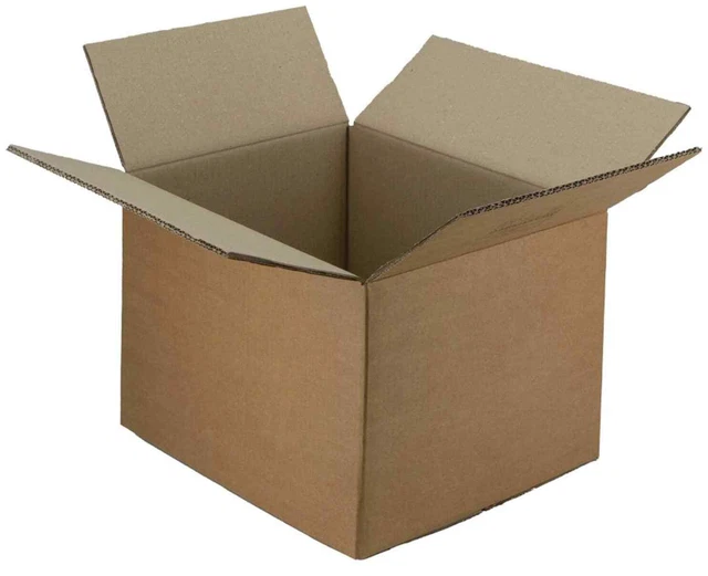 10 pezzi scatola cartone usato non danneggiato 25x18h20 cm resistente doppia ond