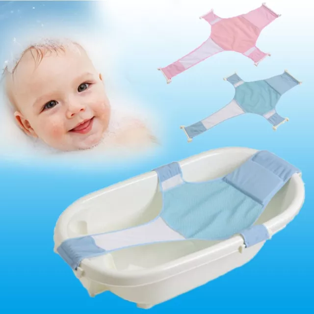 Baby Bath Mesh Cushion Bathtub Set Pad Shower Support Pad Newborn Shower Cradle