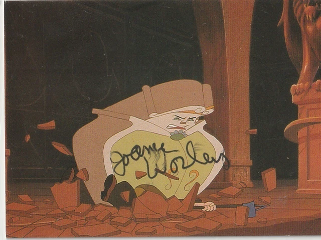 JO ANNE WORLEY signed 1992 PROSET DISNEY'S "BEAUTY & THE BEAST" #65  - WARDROBE