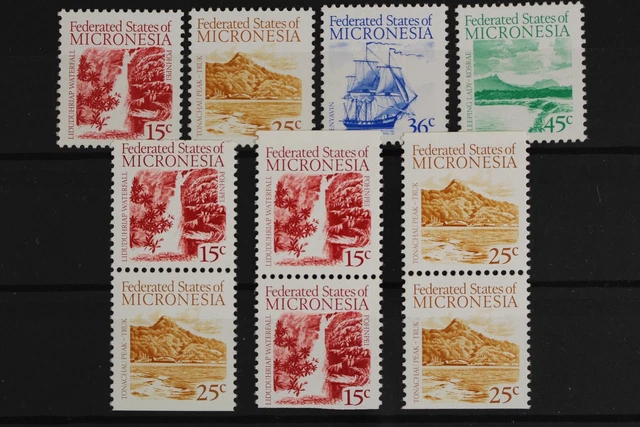 Mikronesien, MiNr. 89-92 A+D, Sehenswürdigkeiten, postfrisch / MNH - 633019