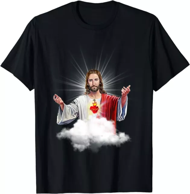 Sacred Heart of Jesus Christ Catholic Immaculate Heart T-Shirt Size S-5XL