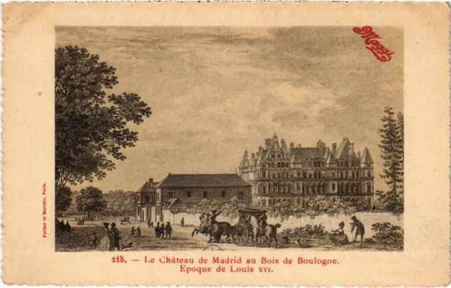 CPA Vieux PARIS Chateau de Madrid au Bois de Boulogne (510093)