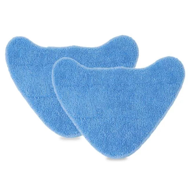 High Quality Blue+White Mop Pads Fits For Vax Steam Cleaner Mops (2pcs)