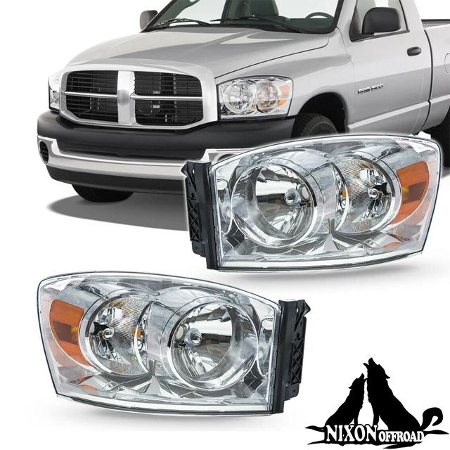 FOR 20062008 DODGE Ram 1500 2500 3500 Clear Headlights Head Lamps