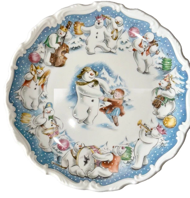 ROYAL DOULTON 'DANCE of the Snowman' Bone China Collectors Plate The