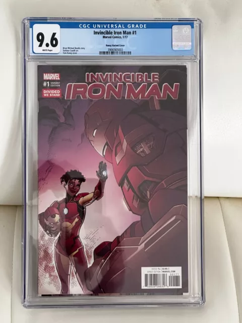 Invincible Iron Man #1 Raney Variant Cover CGC 9.6