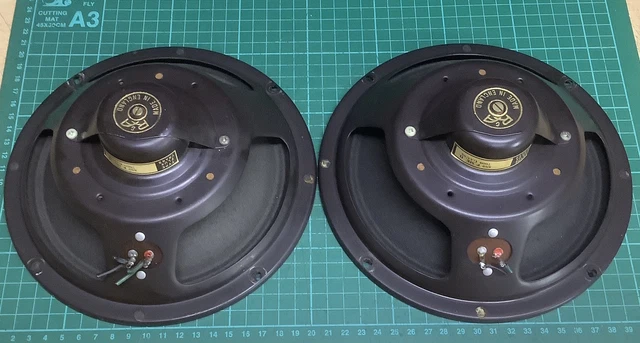 Paire D'Enceintes Vintage Isophon HM10 25 Ohm - Années 50 - Alnico - Grundig