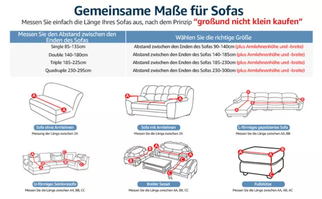 Sofabezug Stretch Stuhl Sofabezüge elastische Sofahusse für 1-4 Sitzer L Form 2