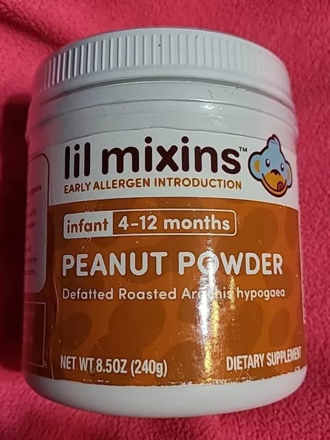 Lil Mixins Peanut Powder Allergen Introduction Infant 4-12 Months Exp7/25 (B)