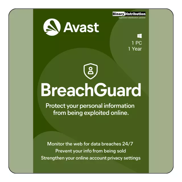 Avast BreachGuard 2024 - 1 PC - 1 Year [Download]