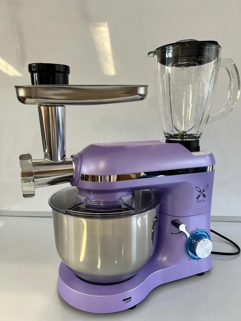 3in1 Küche Lebensmittelständer Mixer, 2200 W, 6,2L Edelstahl Schüssel, 6 Gang - Koch