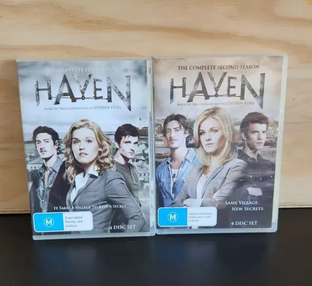 HAVEN Complete Seasons 1 & 2 DVD Set R4 PAL Complete VGC Free Tracked Postage