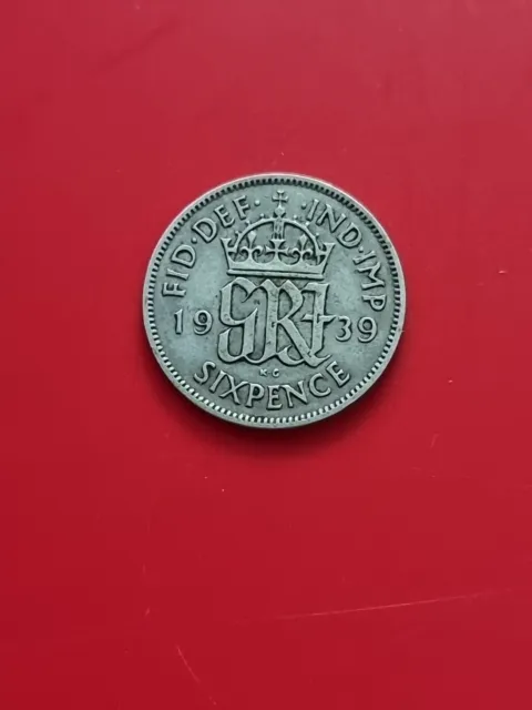 UK 1939 Sixpence