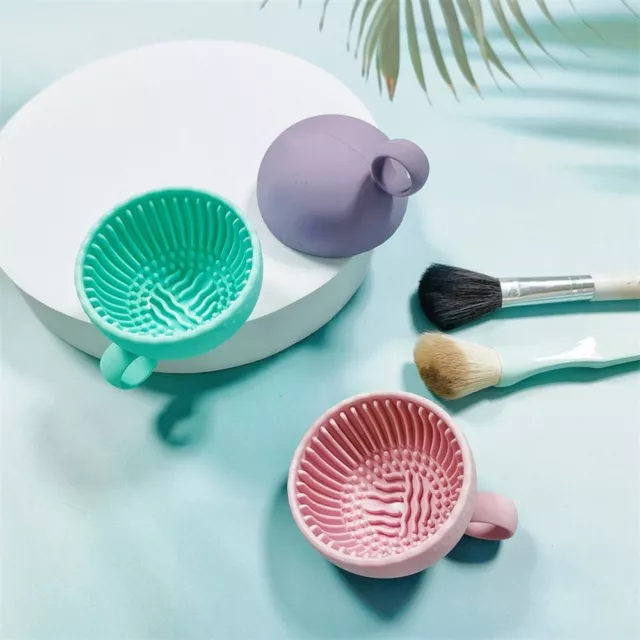 Scrubber Makeup Brush Cleaning Bowl Board Foundation Brush Washing Scrubber