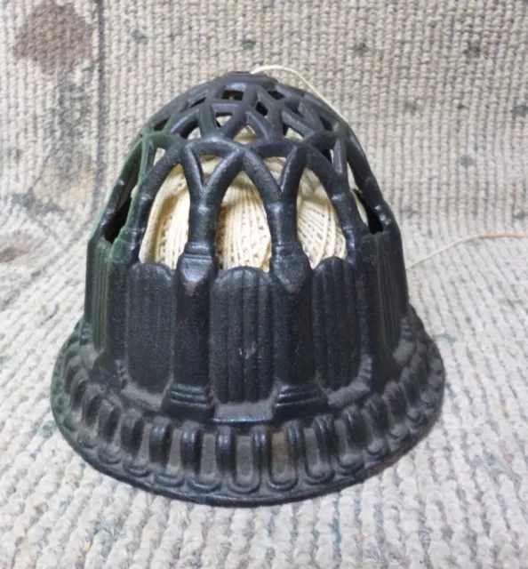 Antique Victorian Era Dome Form Cast Iron String Holder