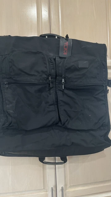 Tumi 231D3 Bi-Fold Garment Business Travel Luggage Black Ballistic Nylon Bag 8