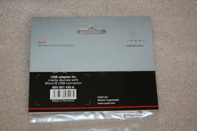 Original Audi USB Adapterkabel Mobilgeräte mit Micro USB Anschluss 8S0051435A 3