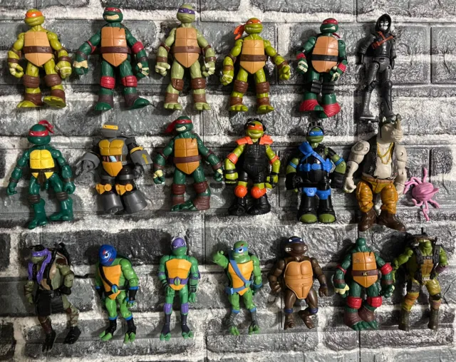 Lot of 20 TMNT Teenage Mutant Ninja Turtles Action Figures/Villains 2012-2018