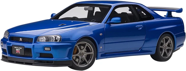 Autoart 1/18 Nissan Skyline GT-R (R34) V-Spec II – Modèle Réduit Diecast, Occasion