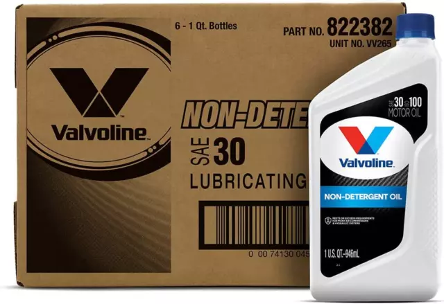 Valvoline Daily Protection Non-Detergent SAE 30 Conventional Motor Oil 1 QT, Cas