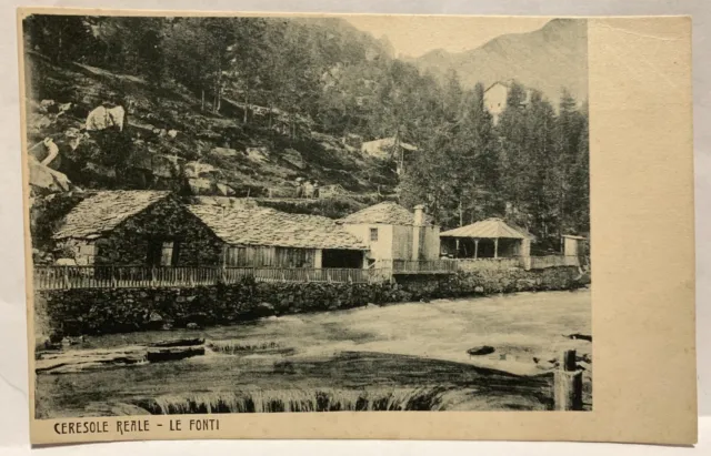 Cartolina Ceresole Reale Le Fonti Gran Paradiso Canavese